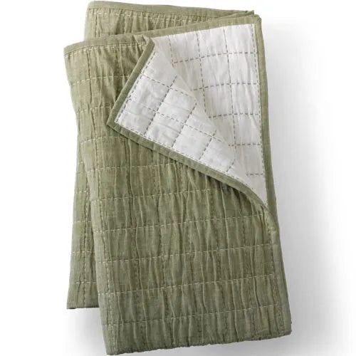 Essential Cotton Windowpane Reversible Bed Blanket