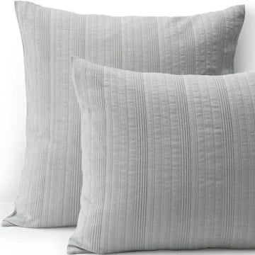 Cotton Textured Stripe Bed Pillow Sham