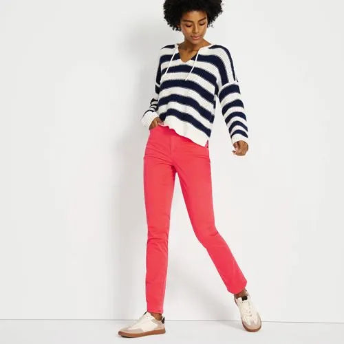 Women's High Rise Slimming 5 Pocket Chino Slim Leg Pants