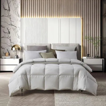Farm to Home Organic Cotton 233 Thread Count All Season Warmth Feather and Down Comforter