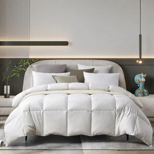 Farm to Home Organic Cotton 233 Thread Count Medium Warmth Feather and Down Comforter