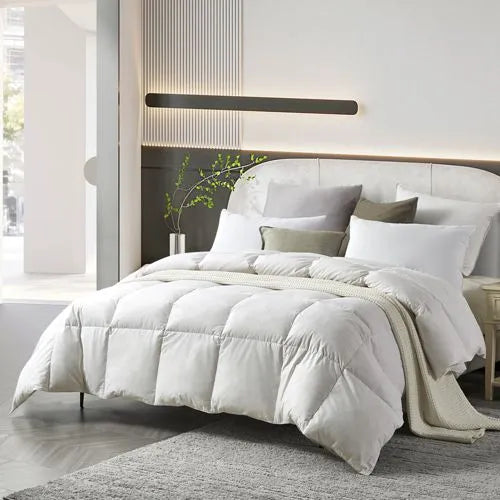 Farm to Home Organic Cotton 233 Thread Count Medium Warmth Feather and Down Comforter