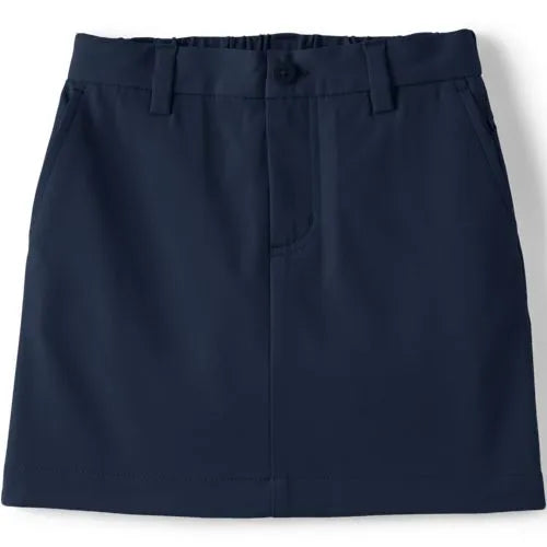 School Uniform Girls Active Performance Chino Skort Top of the Knee