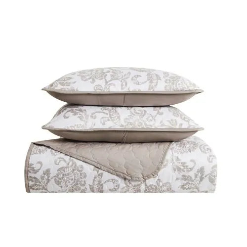 Cannon Sylvana Jacobean Quilt and Sham Set