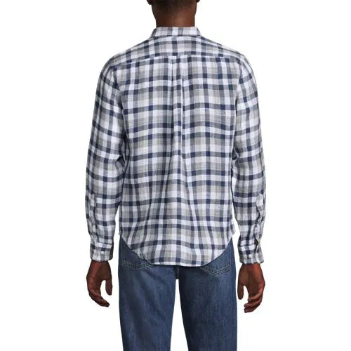 Men's Long Sleeve Linen Shirt