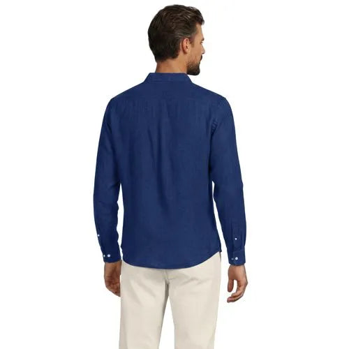 Men's Long Sleeve Linen Shirt