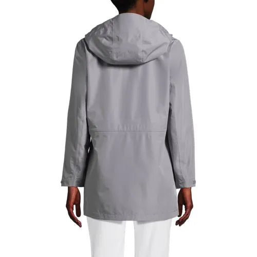 School Uniform Women's Waterproof Hooded Packable Rain Jacket