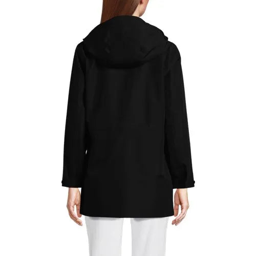 School Uniform Women's Waterproof Hooded Packable Rain Jacket
