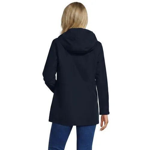 School Uniform Women's Waterproof Hooded Packable Rain Jacket