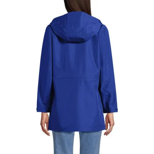 School Uniform Women's Waterproof Hooded Packable Rain Jacket