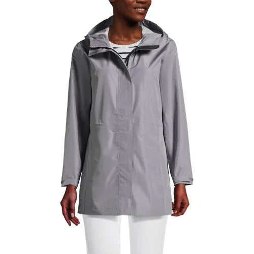 School Uniform Women's Waterproof Hooded Packable Rain Jacket