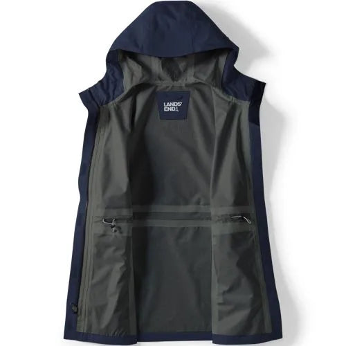 School Uniform Women's Waterproof Hooded Packable Rain Jacket