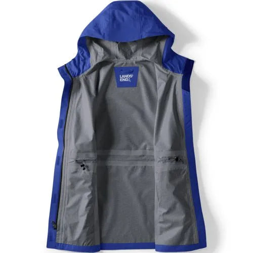 School Uniform Women's Waterproof Hooded Packable Rain Jacket