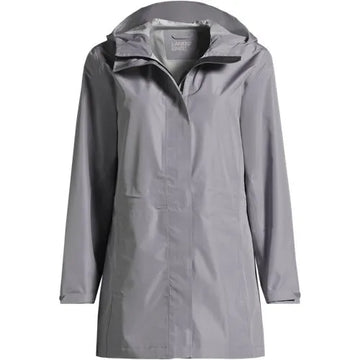 School Uniform Women's Waterproof Hooded Packable Rain Jacket