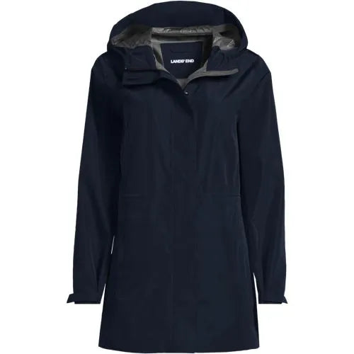 School Uniform Women's Waterproof Hooded Packable Rain Jacket