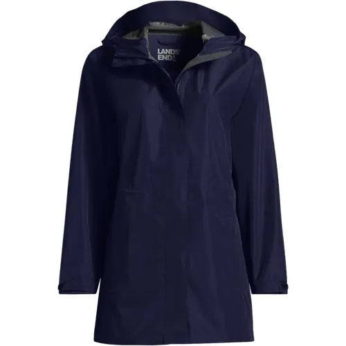 School Uniform Women's Waterproof Hooded Packable Rain Jacket