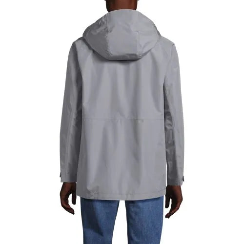 Men's Waterproof Hooded Packable Rain Jacket