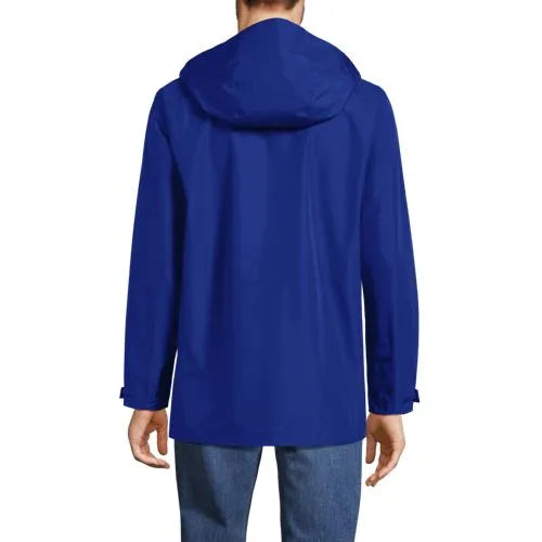 Men's Waterproof Hooded Packable Rain Jacket