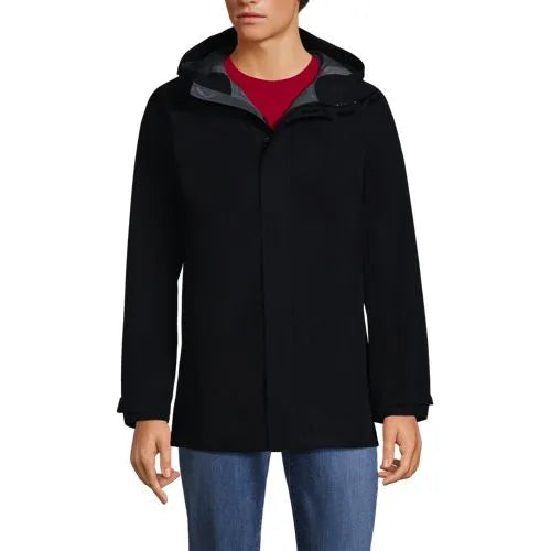 Men's Waterproof Hooded Packable Rain Jacket