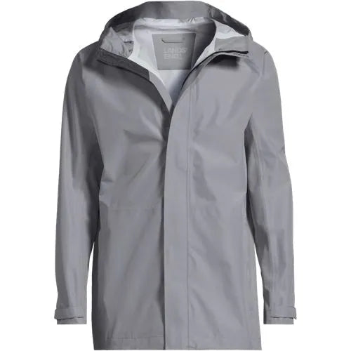 School Uniform Men's Waterproof Hooded Packable Rain Jacket