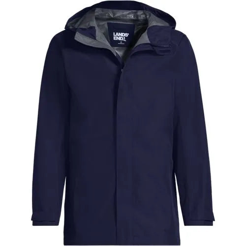 Men's Waterproof Hooded Packable Rain Jacket