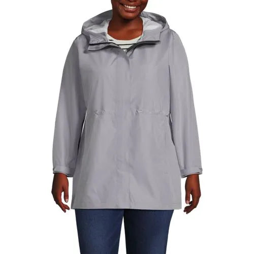 School Uniform Women's Waterproof Hooded Packable Rain Jacket