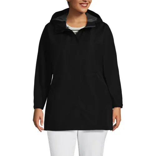 School Uniform Women's Waterproof Hooded Packable Rain Jacket