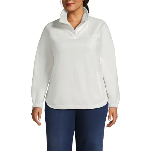 Women's Plus Size Luxe Fleece Quarter Zip