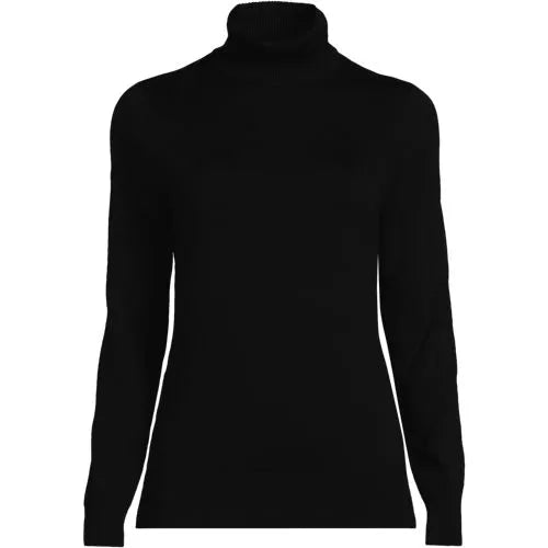School Uniform Women's Cotton Modal Long Sleeve Turtleneck Sweater