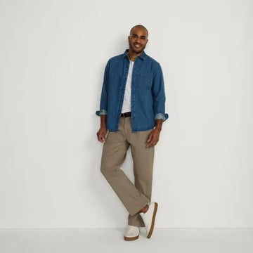 Men's Relaxed Fit Pleated Knockabout Chino Pants
