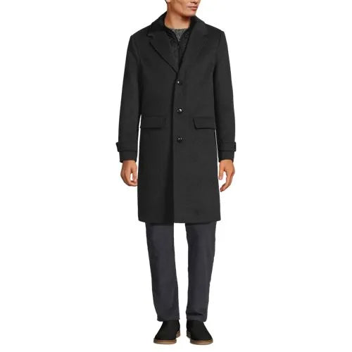 Men's Wool Blend Top Coat