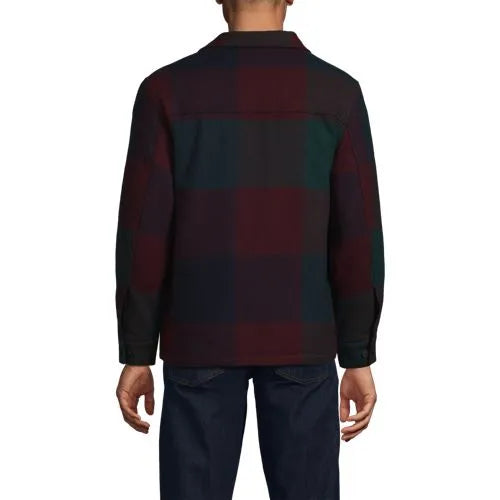 Men's Wool Blend Shirt Jacket