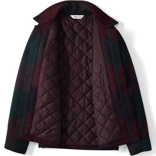 Men's Wool Blend Shirt Jacket