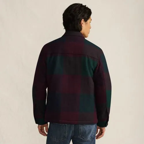 Men's Wool Blend Shirt Jacket