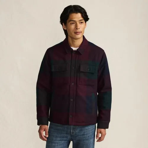 Men's Wool Blend Shirt Jacket