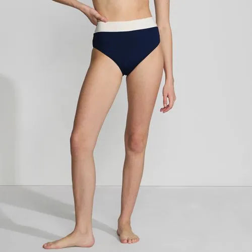 Women's Reversible Ultra High Leg High Waisted Bikini Swim Bottoms