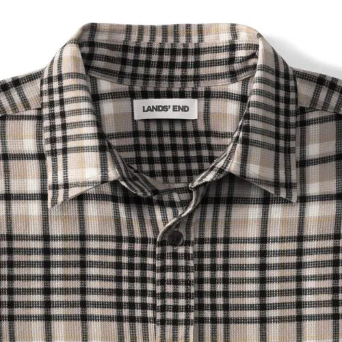 Men's Long Sleeve Woven Waffle Work Shirt