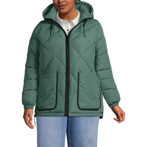 Women's Plus Size FeatherFree Insulated Diamond Quilted Jacket