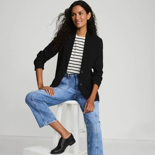 Women's Crepe Fluid Blazer