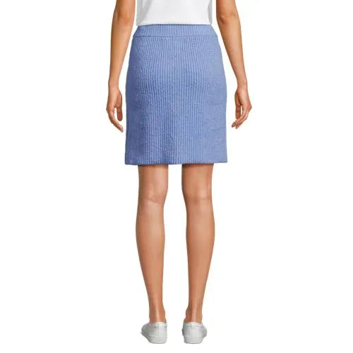 Women's Boucle Shaker Above the Knee Sweater Skirt