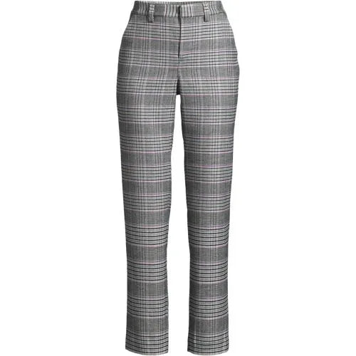 Women's High Rise Brushed Flannel Tapered Ankle Pants