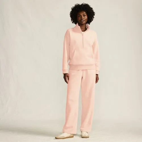 Women's Serious Sweats High Rise Relaxed Straight Leg Pants - Set Bottom