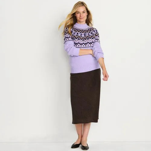 Women's Crinkle Midi Skirt