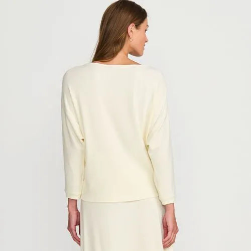 Women's 3/4 Sleeve Cozy Rib Dolman Top