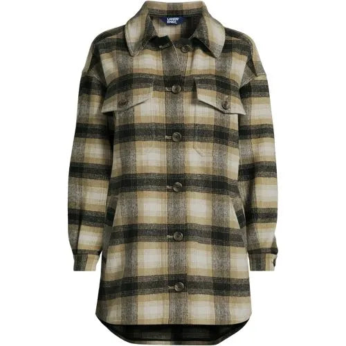 Women's Menswear Shirt Jacket