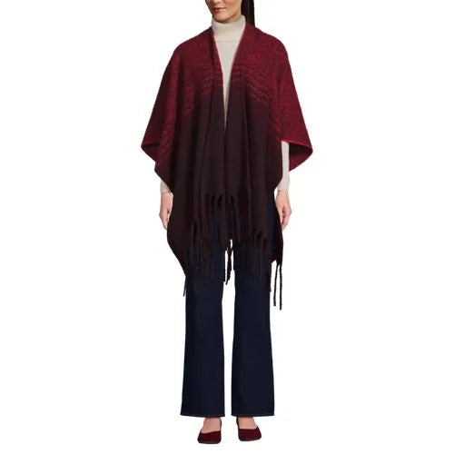 Women's Brushed Boucle Ruana