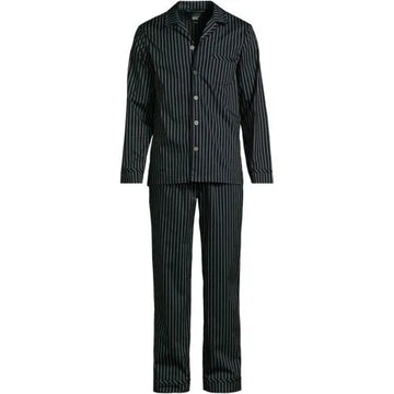 Men's Long Sleeve Temperature Regulating Woven Sleep Set