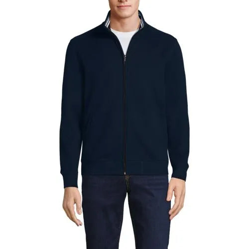 Men's Long Sleeve Serious Sweats Mock Full Zip