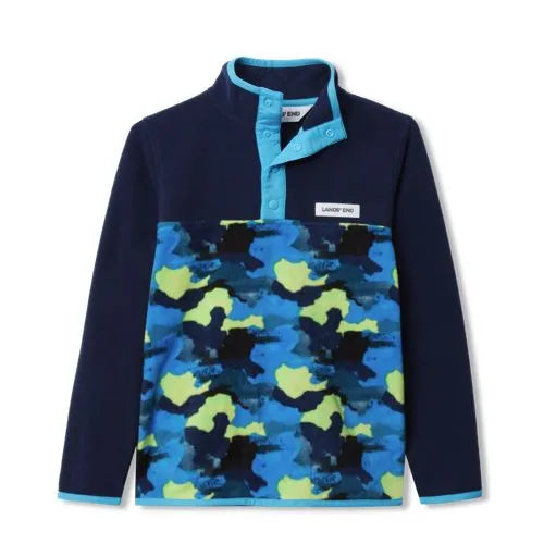 Kids Anyweather Fleece Snap Neck Pullover