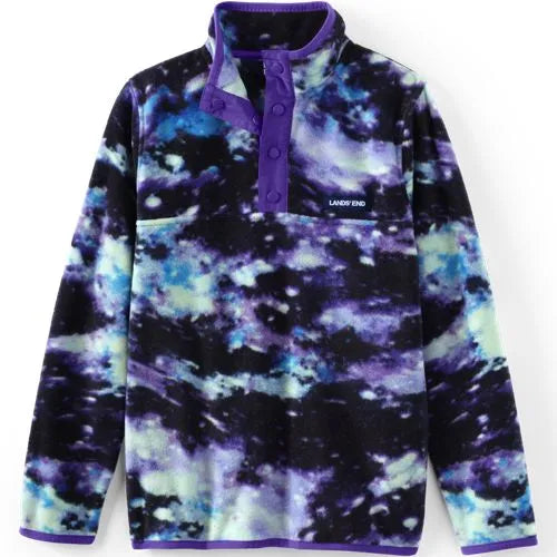 Kids Anyweather Fleece Snap Neck Pullover